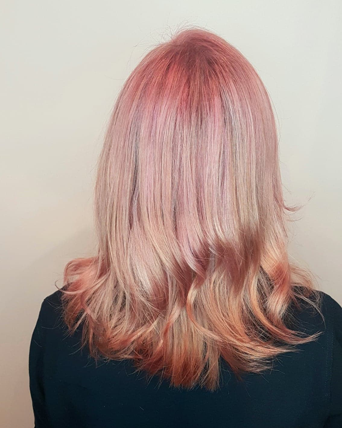 Pink Hair Back