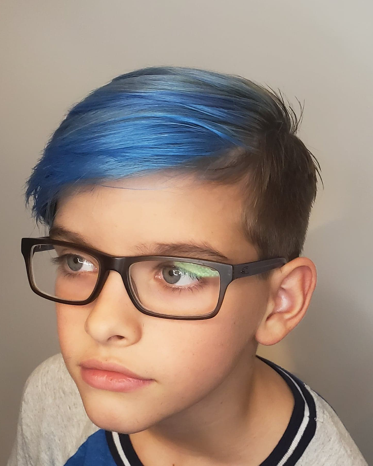 Boy With Blue Hair