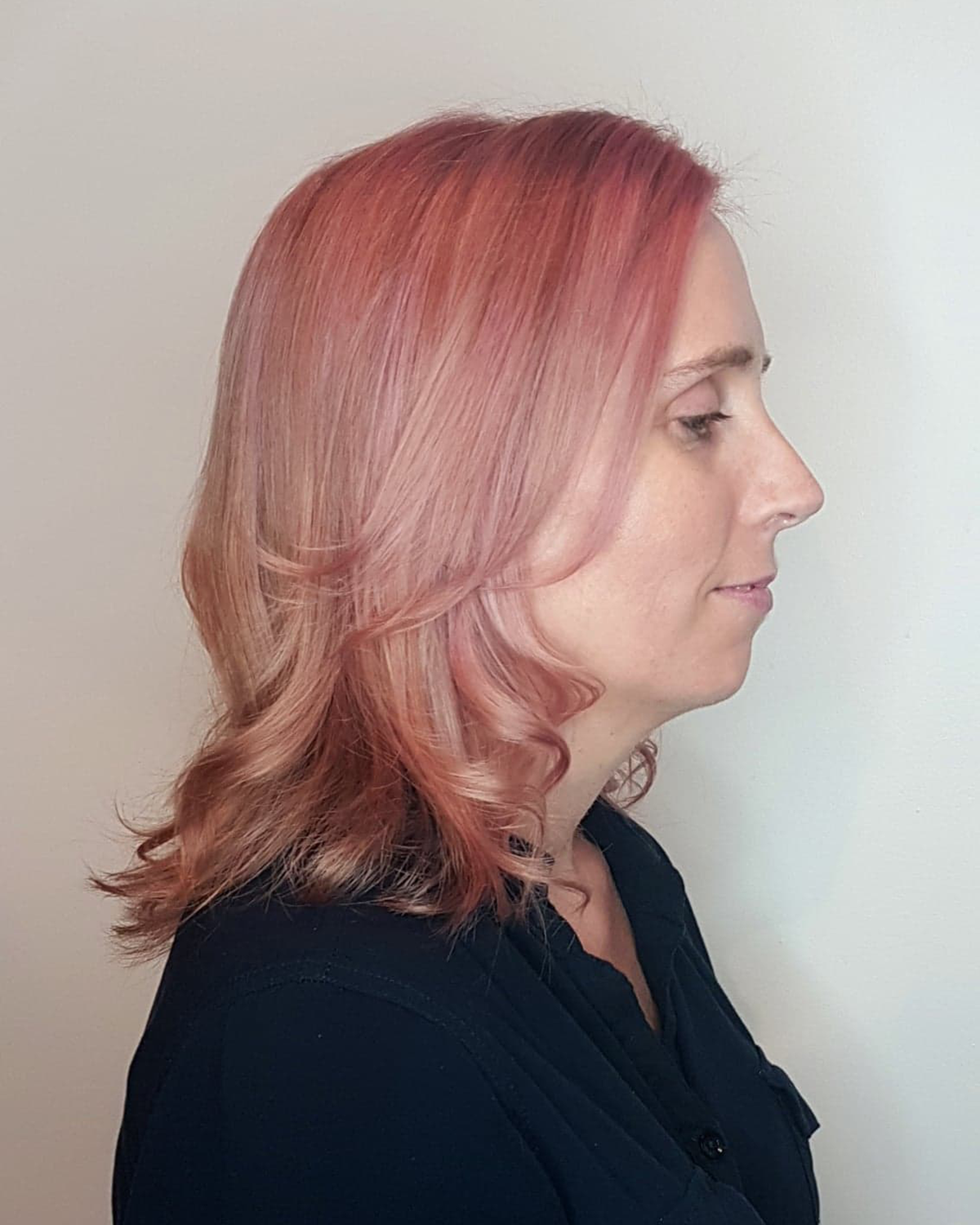 Side Pink Hair